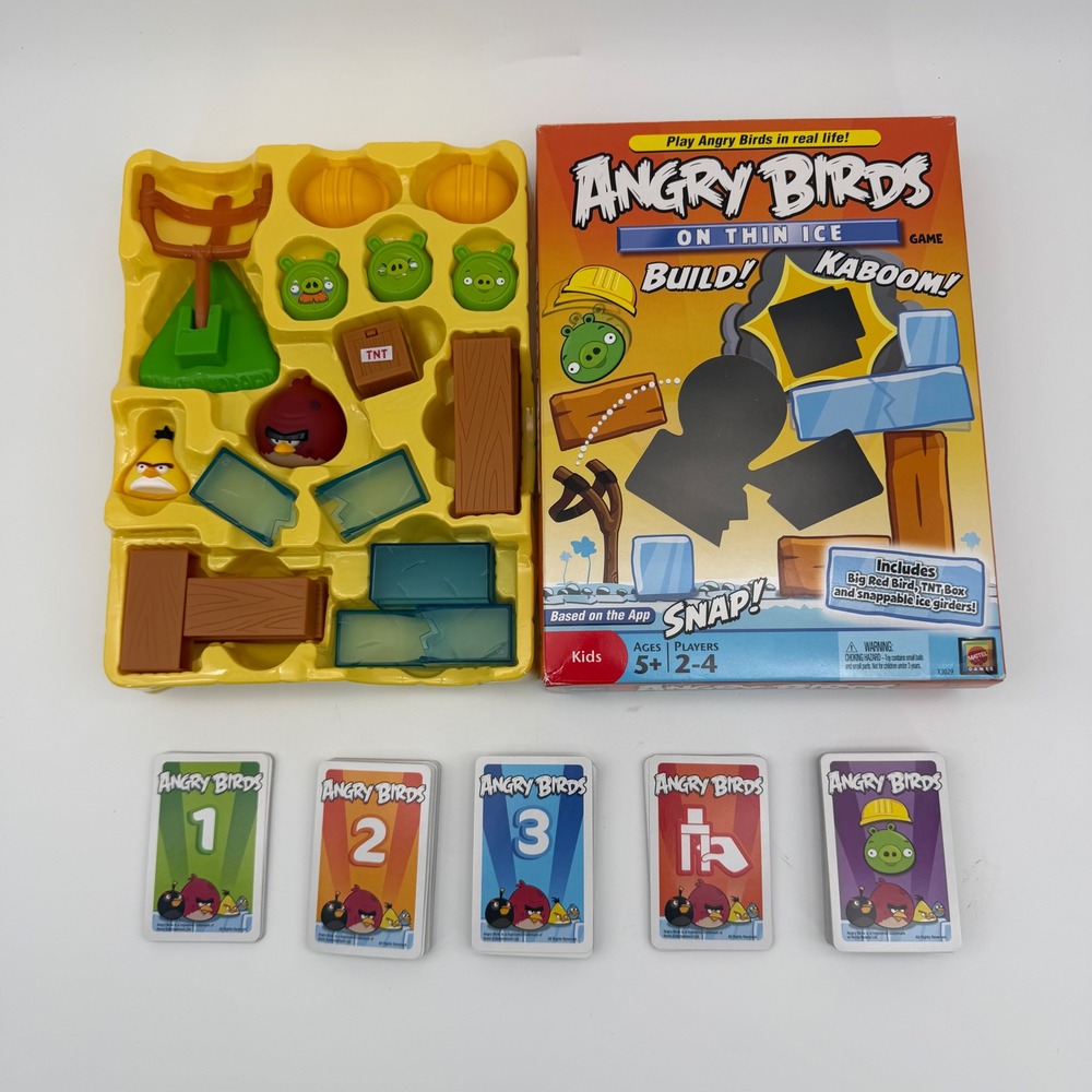 Angry Birds On Thin Ice Game Mattel 2011 Incomplete Missing 2 Pieces Replacement